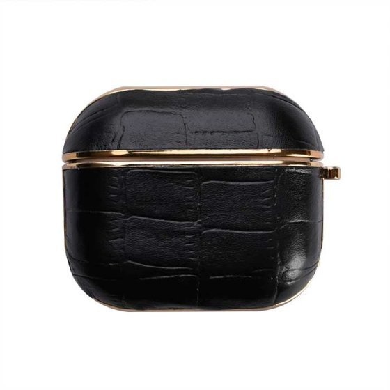 قاب ایرپاد 3 چرم مشکی کروکودیل