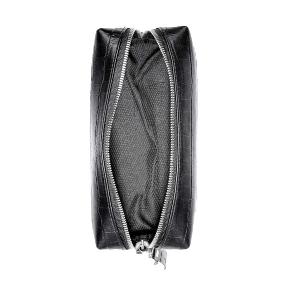 کیف آرایشی مشکی لیزارد