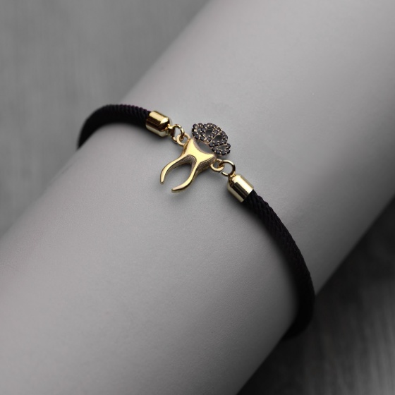 دستبند طلا طرح دندان