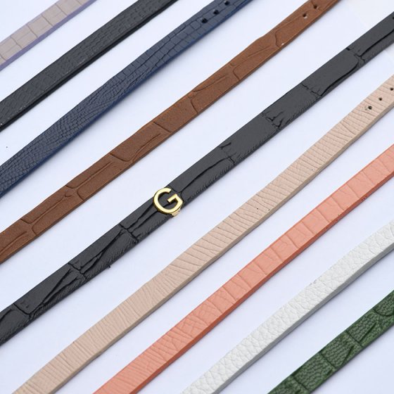 دستبند مردانه طلا چرم حرف G