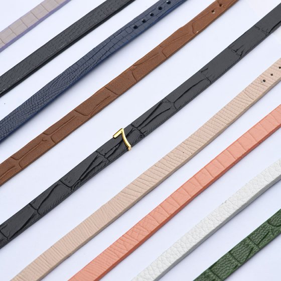 دستبند مردانه طلا چرم عدد 7