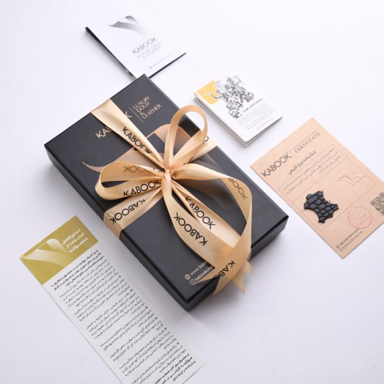 ست قاب موبایل و ایرپاد چرم مشکی کروکودیلی