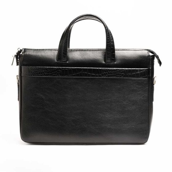 کیف اداری طرح ترلان چرم مشکی