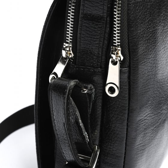 کیف کراس بادی مردانه طرح شروین چرم فلوتر مشکی