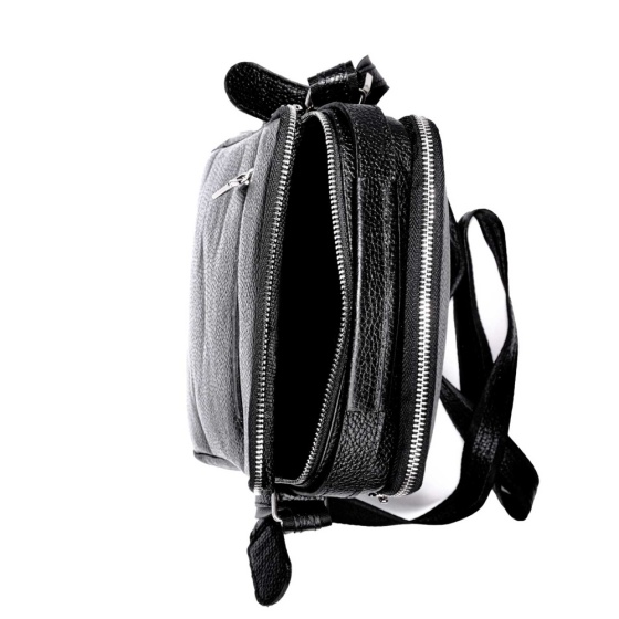 کیف کراس بادی مردانه طرح شروین چرم فلوتر مشکی