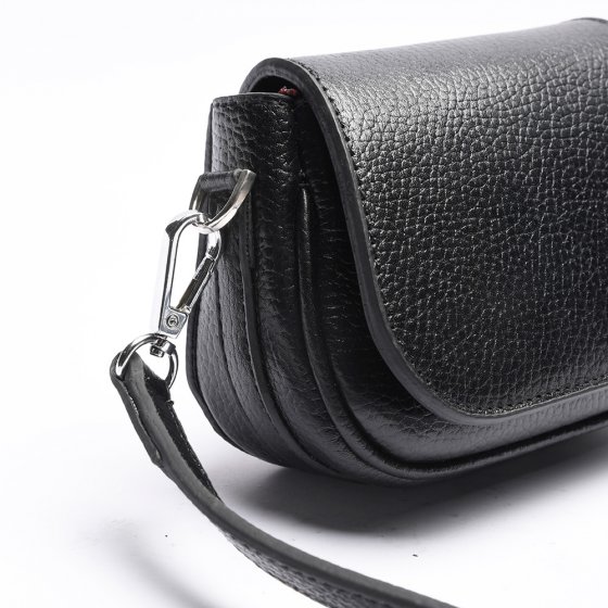 کیف دوشی زنانه طرح رستا کوچک چرم فلوتر مشکی