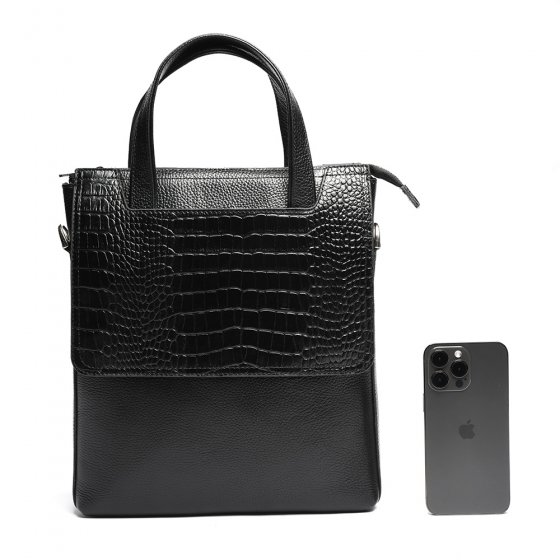 کیف اداری طرح مینی سپهر چرم فلوتر مشکی