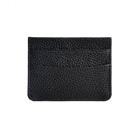 کیف کارت چرم مشکی فلوتر