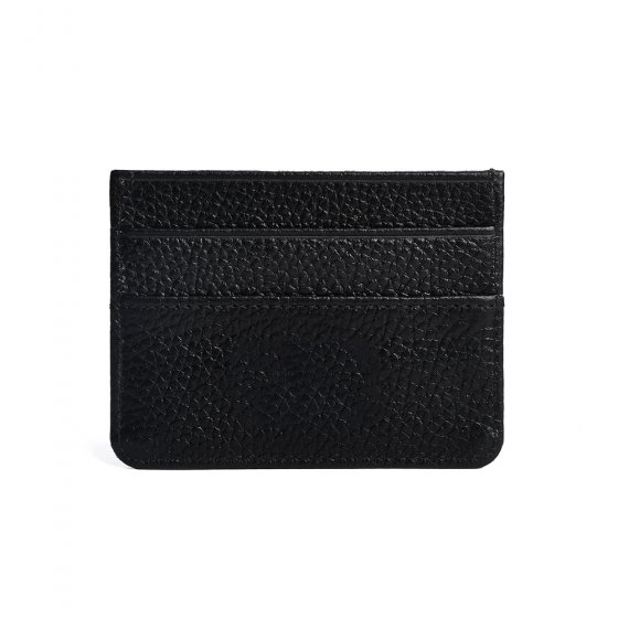 کیف کارت چرم مشکی فلوتر