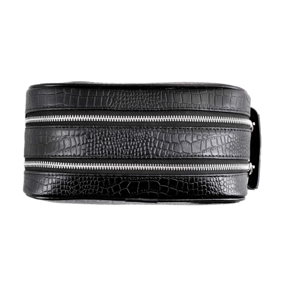 کیف دستی مردانه طرح دیزل بزرگ چرم کروکودیل مشکی