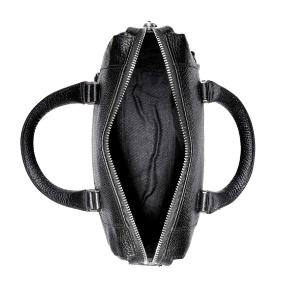 کیف دوشی مردانه طرح اهورا چرم فلوتر مشکی