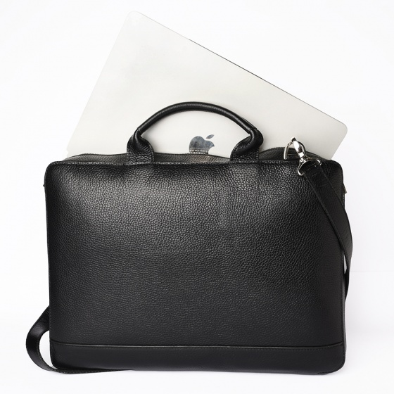 کیف اداری مردانه طرح مارسی چرم فلوتر مشکی