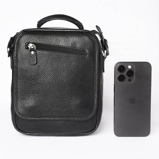 کیف کراس بادی مردانه طرح فارا چرم فلوتر مشکی