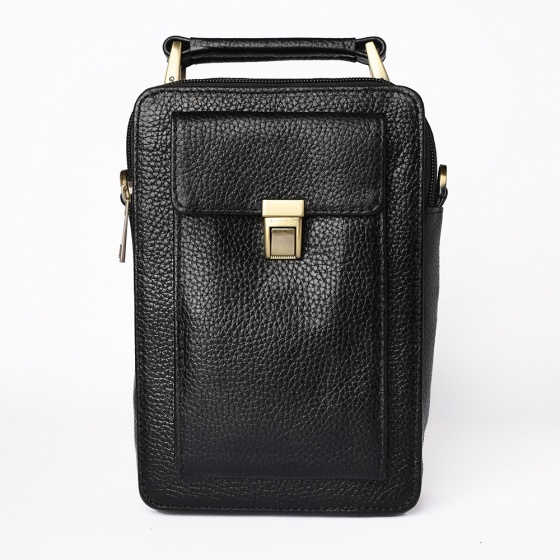 کیف کراس بادی مردانه آرکان چرم فلوتر مشکی