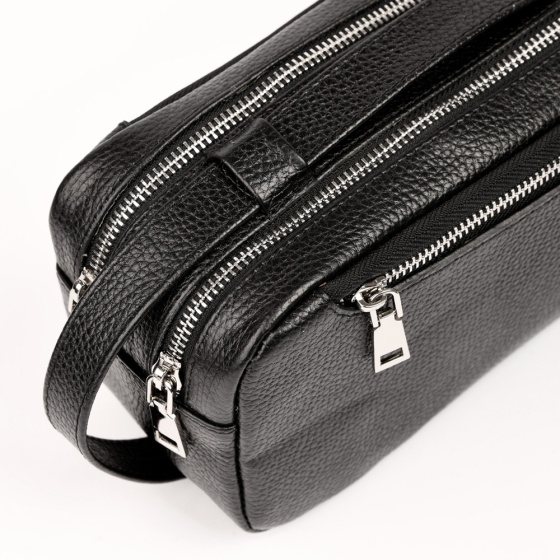 کیف دستی مردانه طرح کاویان چرم فلوتر مشکی