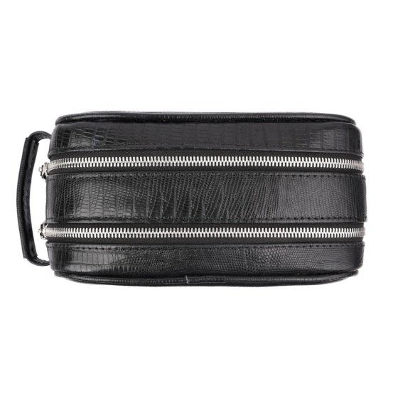 کیف دستی مردانه طرح دیزل کوچک چرم لیزارد مشکی