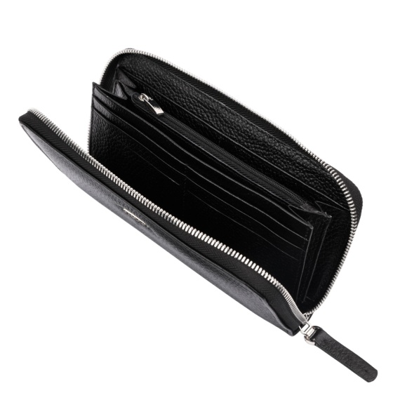 کیف پول زنانه چرم فلوتر مشکی