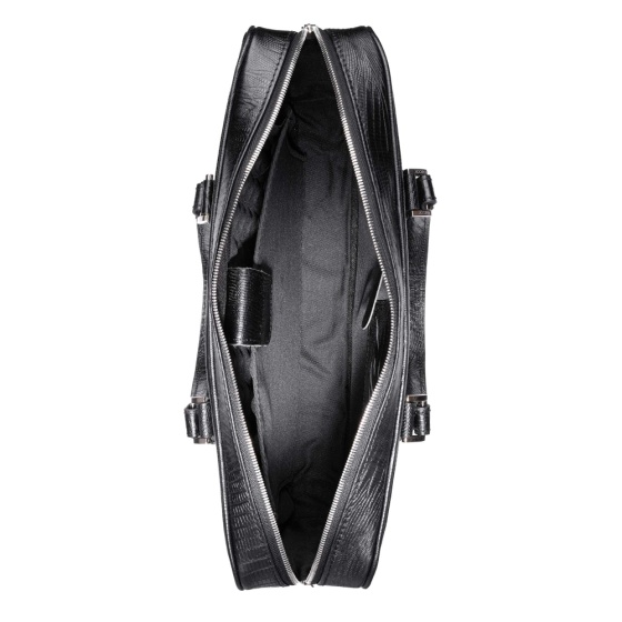 کیف اداری چرم مشکی لیزارد