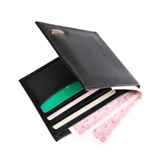 کیف پول جیبی چرم مونت بلانک مشکی