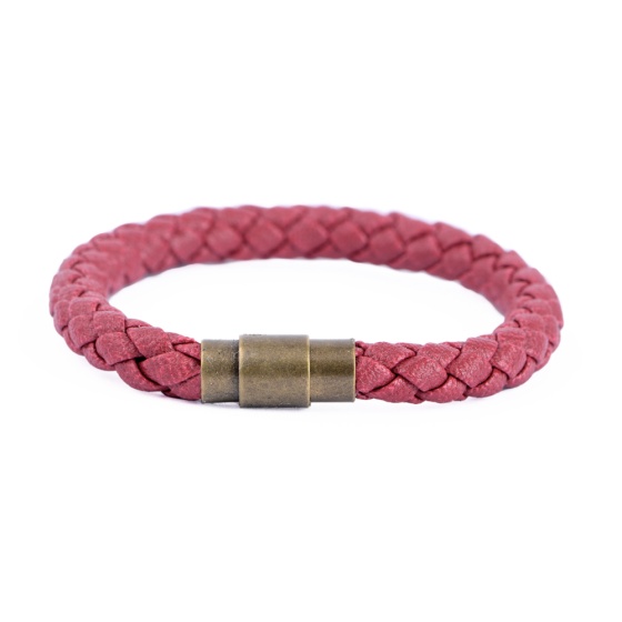 دستبند بافت زنانه قرمز