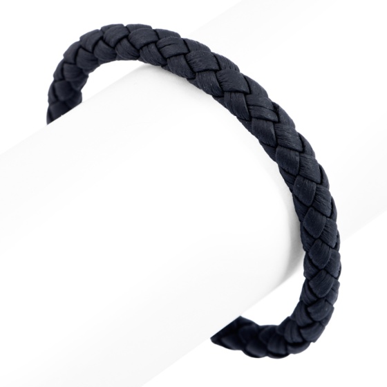 دستبند بافت مشکی مات