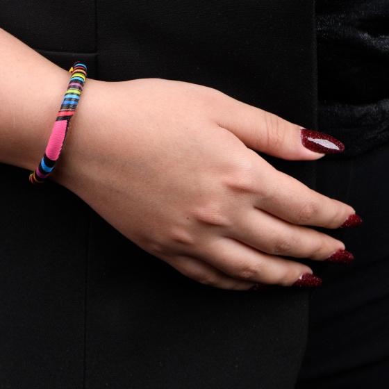 دستبند زنانه لول طرح دار شماره 1