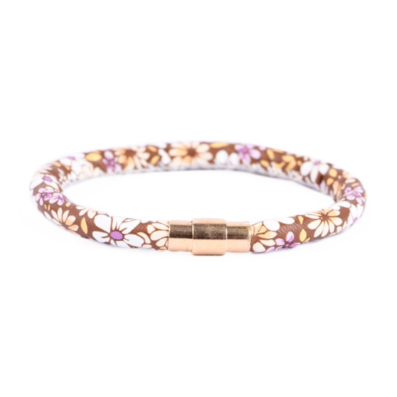 دستبند زنانه لول طرح گل دار شماره 3