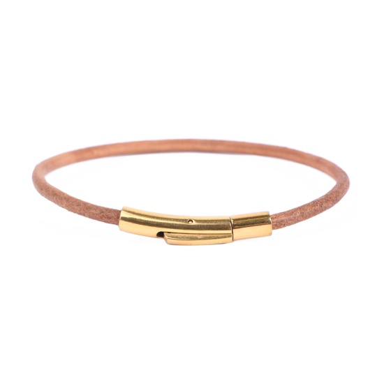 دستبند تک دور لول عسلی