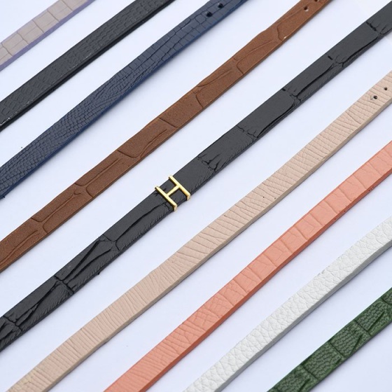 دستبند مردانه طلا چرم حرف H