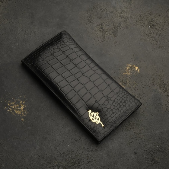 کیف کتی طلا چرم اسم محمد