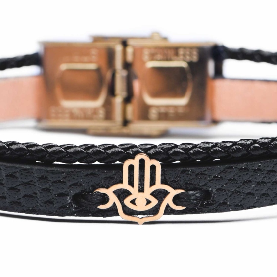 دستبند زنانه طلا طرح Hamsa